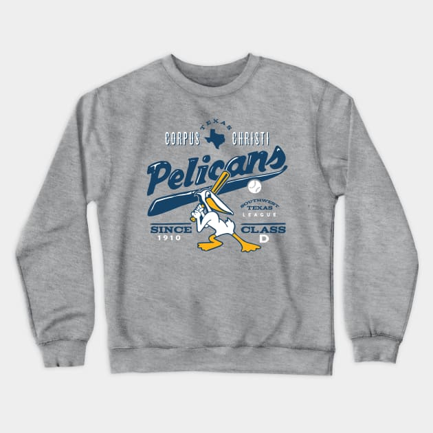 Corpus Christi Pelicans Crewneck Sweatshirt by MindsparkCreative